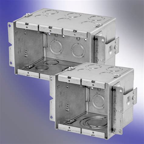 steel gangable box|shallow gangable electrical box.